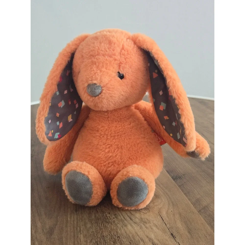 B. Softies Happy Hues Orange Bunny‎ Rabbit Plush Stuffed Animal Patterned Ears